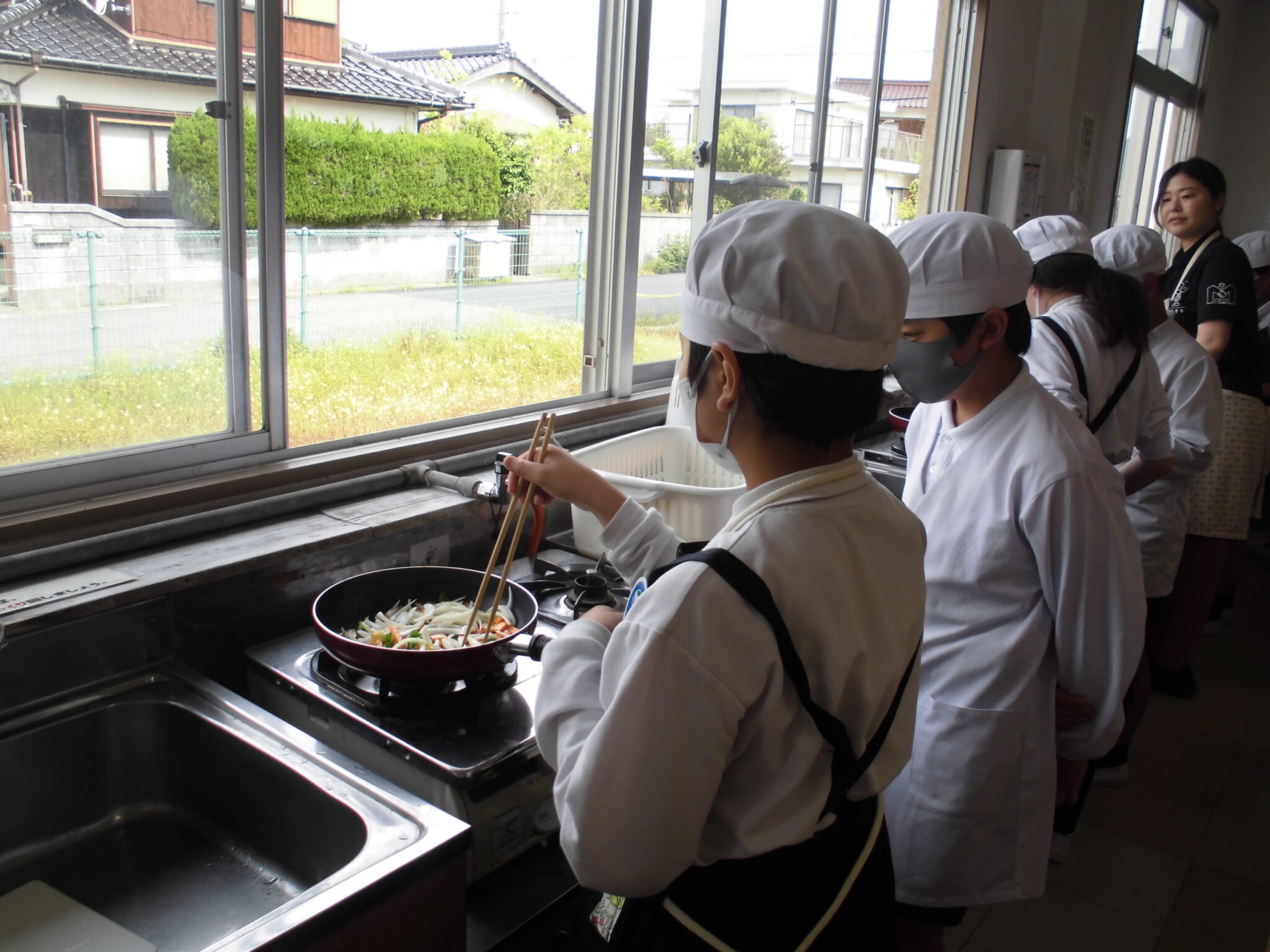 手際よくできました。~ 家庭科調理実習